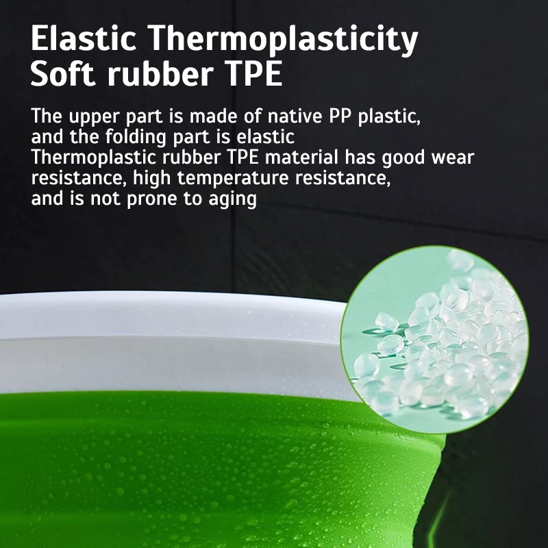 Портативное складное ведро для воды