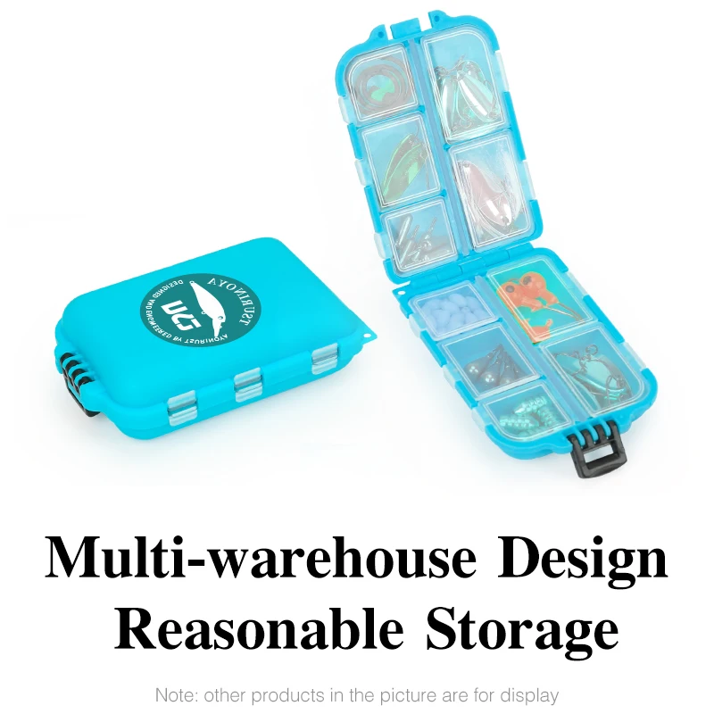 TSURINOYA 10-слоцевый мини-кейс для хранения коробка летающих рыболовных снастей