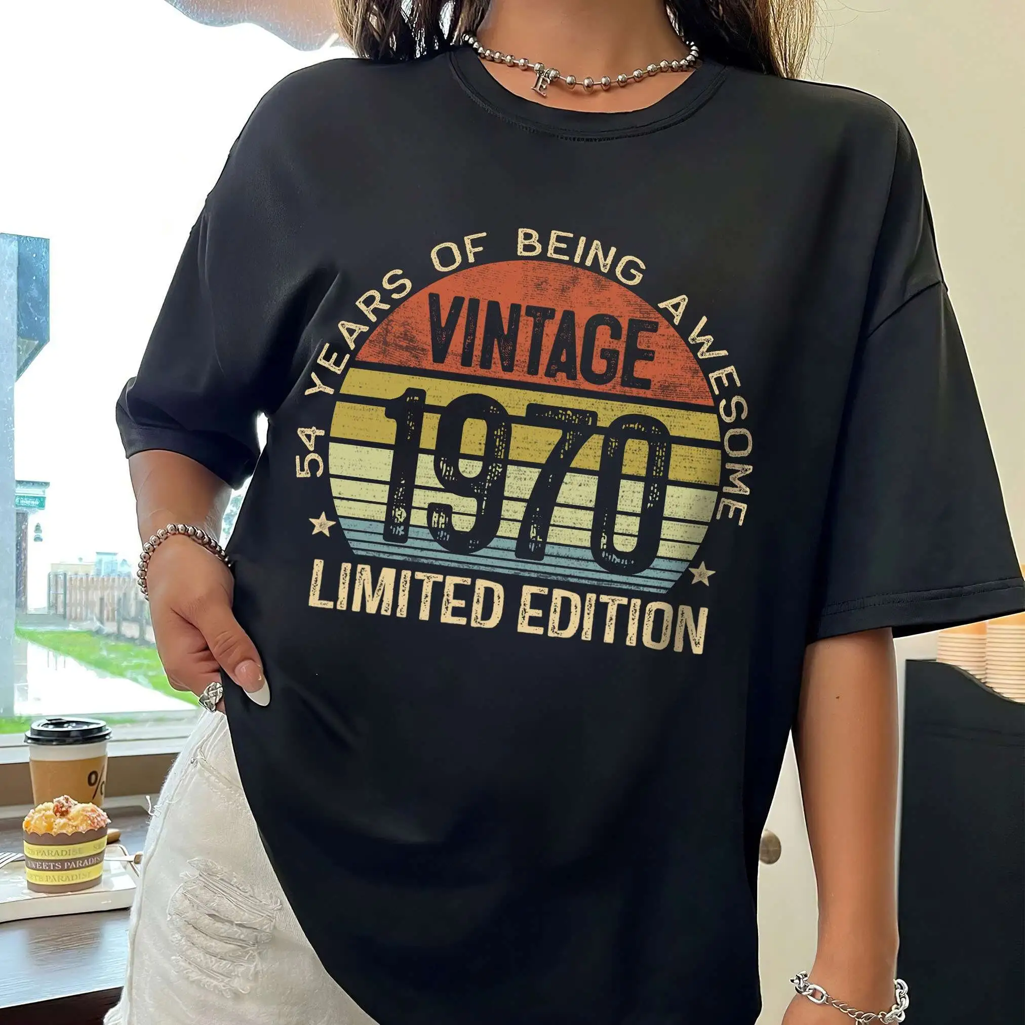 Винтажная Мужская футболка коллекции 1970 года Ограниченная серия 54 Великолепная