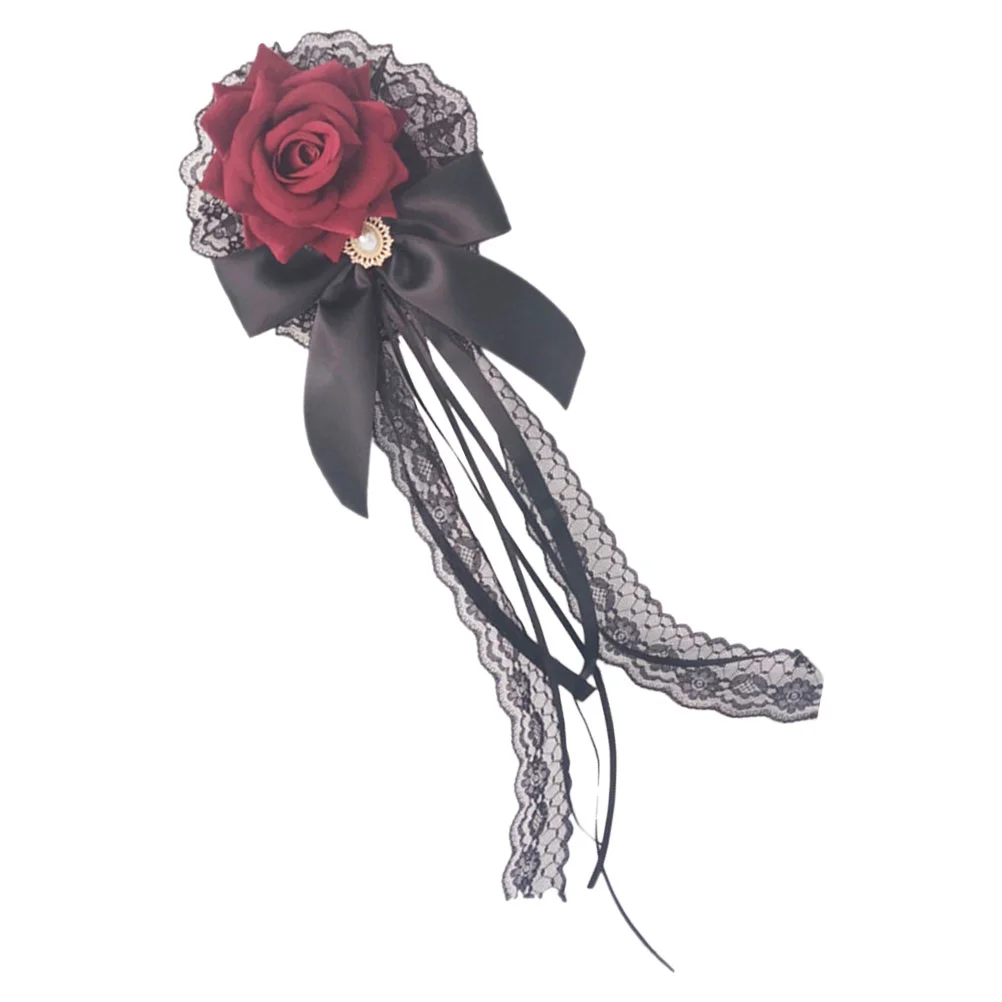 

Rose Hair Clip Lolita Accessories Flower Clip for Hair Cosplay Hair Accessories for Girls