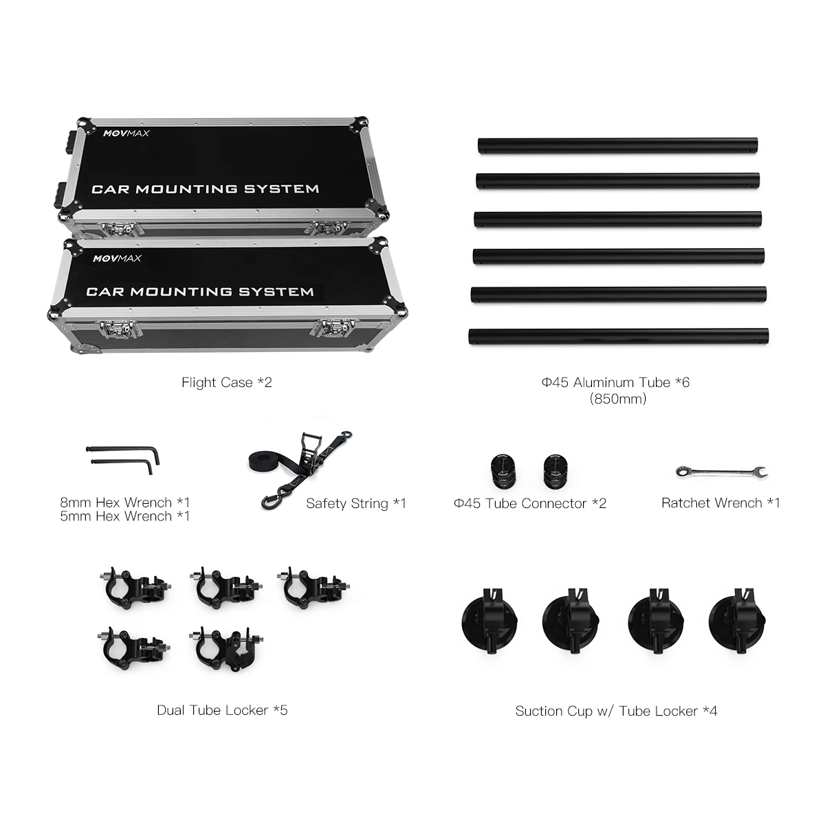 

MOVMAX 45mm Car Mounting System Pro Kit