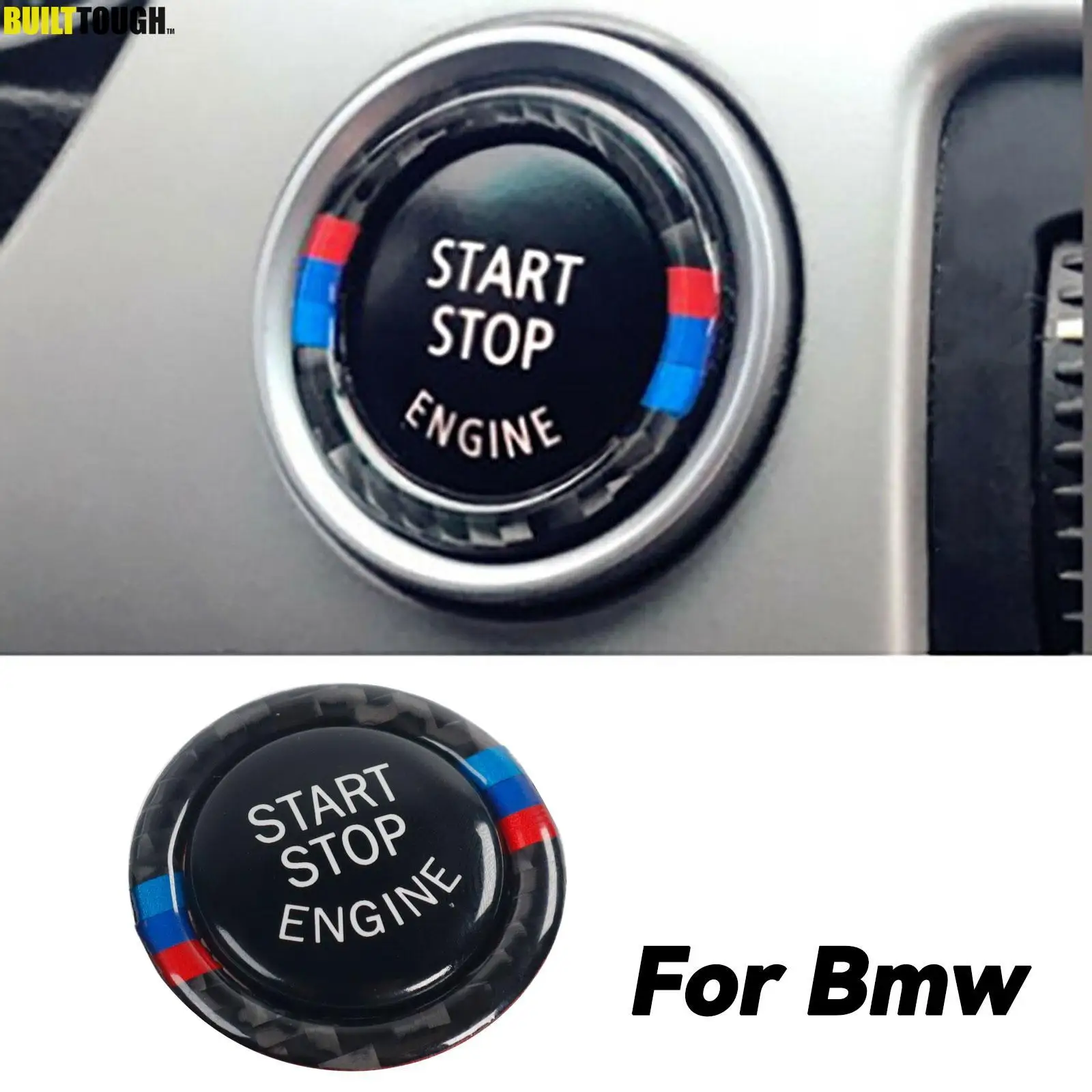 

Car Engine Start Stop Button Replace Cover Trim Sticker for BMW 1 3 5 Series E87 E90 E91 E92 E93 E60 X1 X3 X5 X6 Z4 Auto Styling