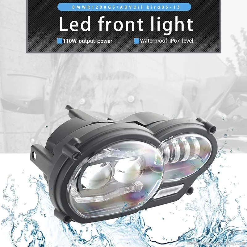 

LED Headlight for BMW R1200GS R 1200 GS ADV 2005-2013 Motorcycle Headlight Assembly Water Proof Anti-scratch Protection Net
