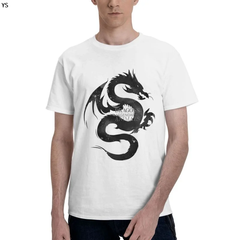 

2022 Summer Men's Casual Short Sleeve Simple Fashion T-Shirt 100% Cotton Flying Dragon Digital Printing Top Design Code: YSD200