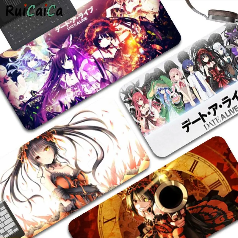 

RuiCaiCa DATE A LIVE Anti-Slip Gaming Laptop Computer Desk Mouse Pad Mouse Mat Notbook Mousepad Gamer Office Desk Accessories