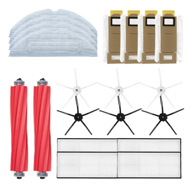 

Hepa Filter Main Brush Side Brush Mop Cloths Dust Bag For Xiaomi Roborock S7 T7S T7plus Vacuum Cleaner Accessories