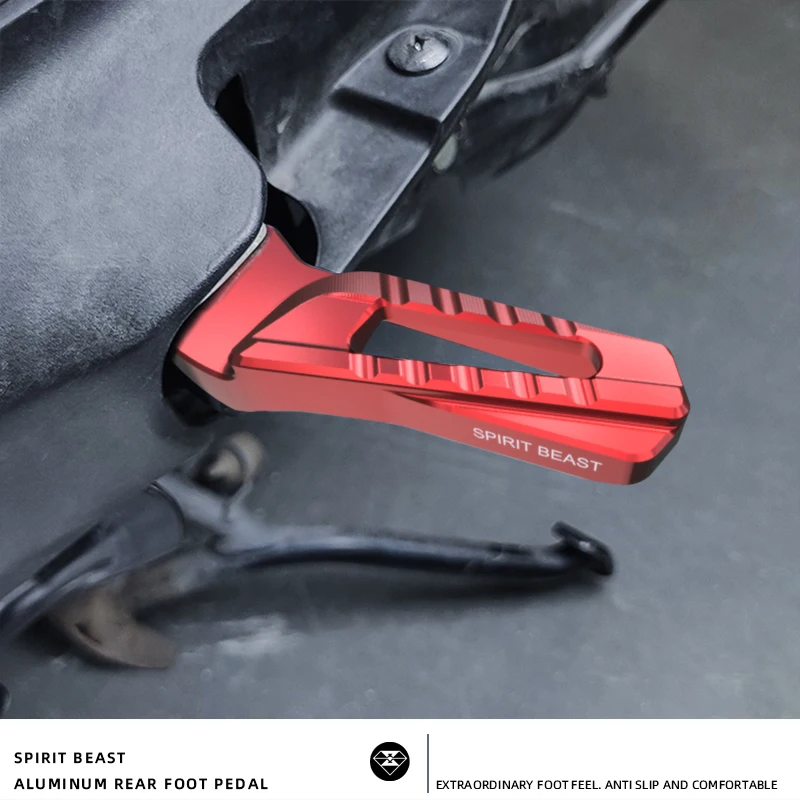 Spirit Beast мотоциклетная задняя подставка для ног пассажира педали скутера складная