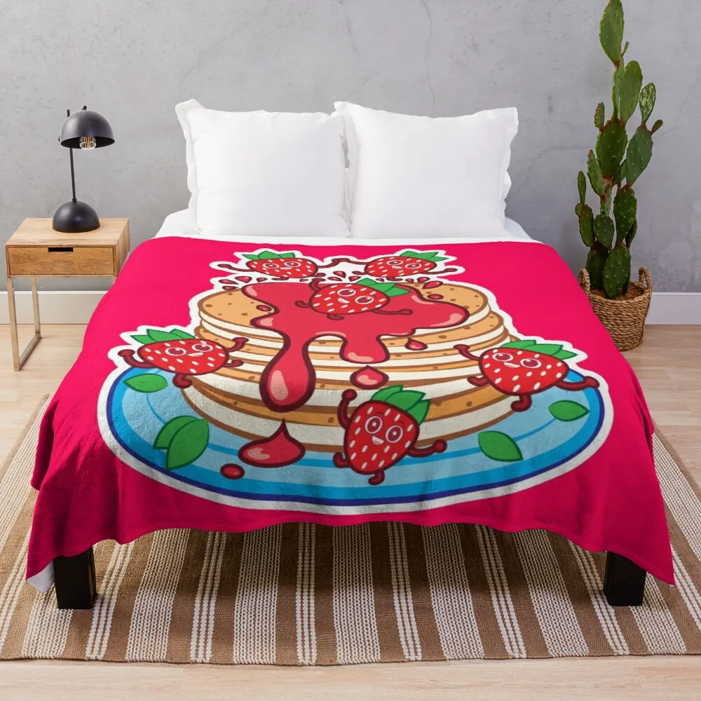 

Pancakes Throw Blanket Crochet Blanket Jacquard Blankets Ands Knitted Plaid