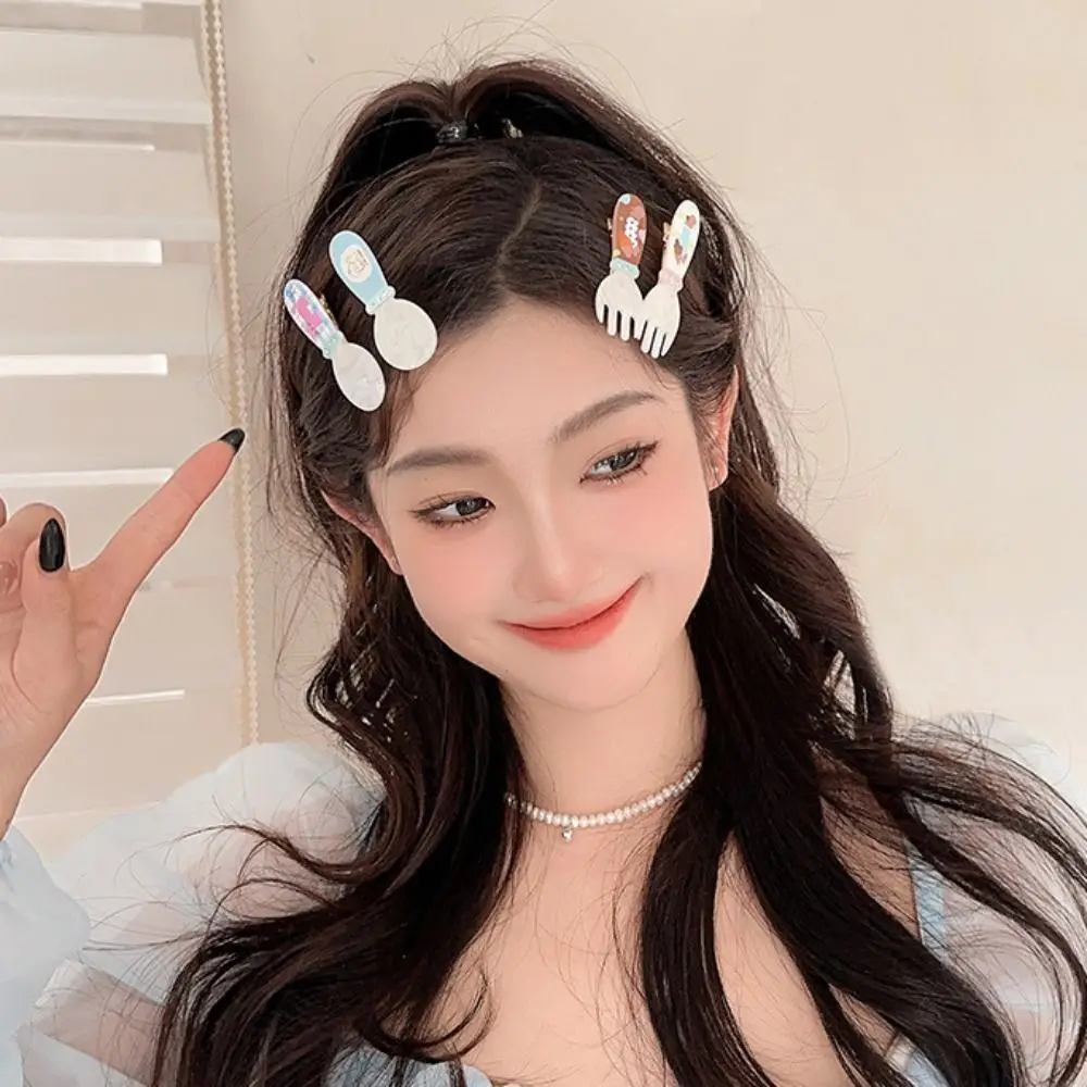 Милая боковая заколка милая Заколка-ложка вилка зажим для кошек собак щенков