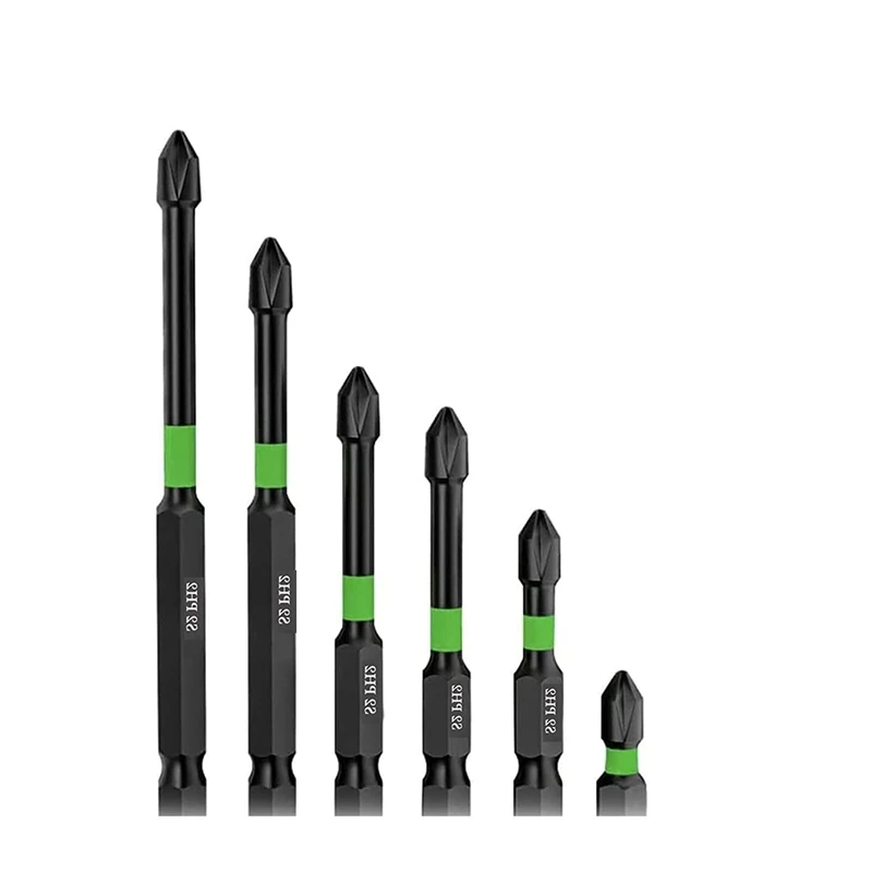 

Magnetic Screwdriver Bit Set PH2 Bits S2 Impact Magnetic Strong Magnetic Anti-Slip Screwdriver Bit Set Accessories Parts