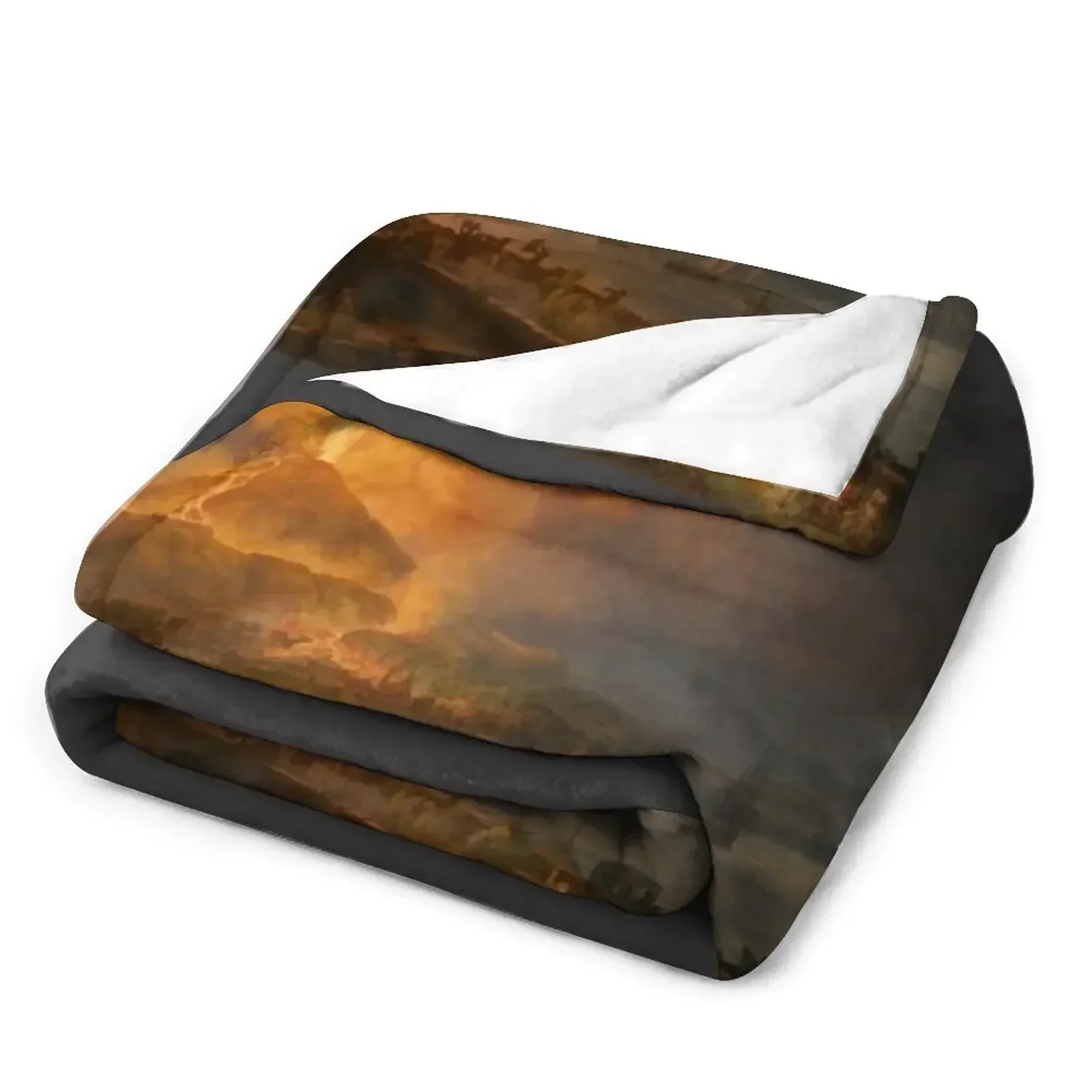 Pierre-Jacques Volaire - Вычерние Mt. Одеяло Vesuvius Мягкие клетчатые одеяла для одеял кровати