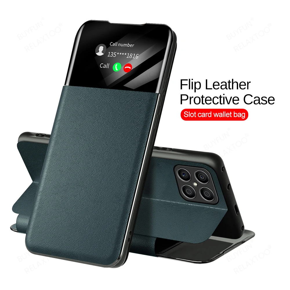 

Smart Window Protector Shell For Huawei Honor X9 X8 X7 Case Fundas Xonor Honer X 7 8 9 X8 Flip Leather Stand Shockproof Cover