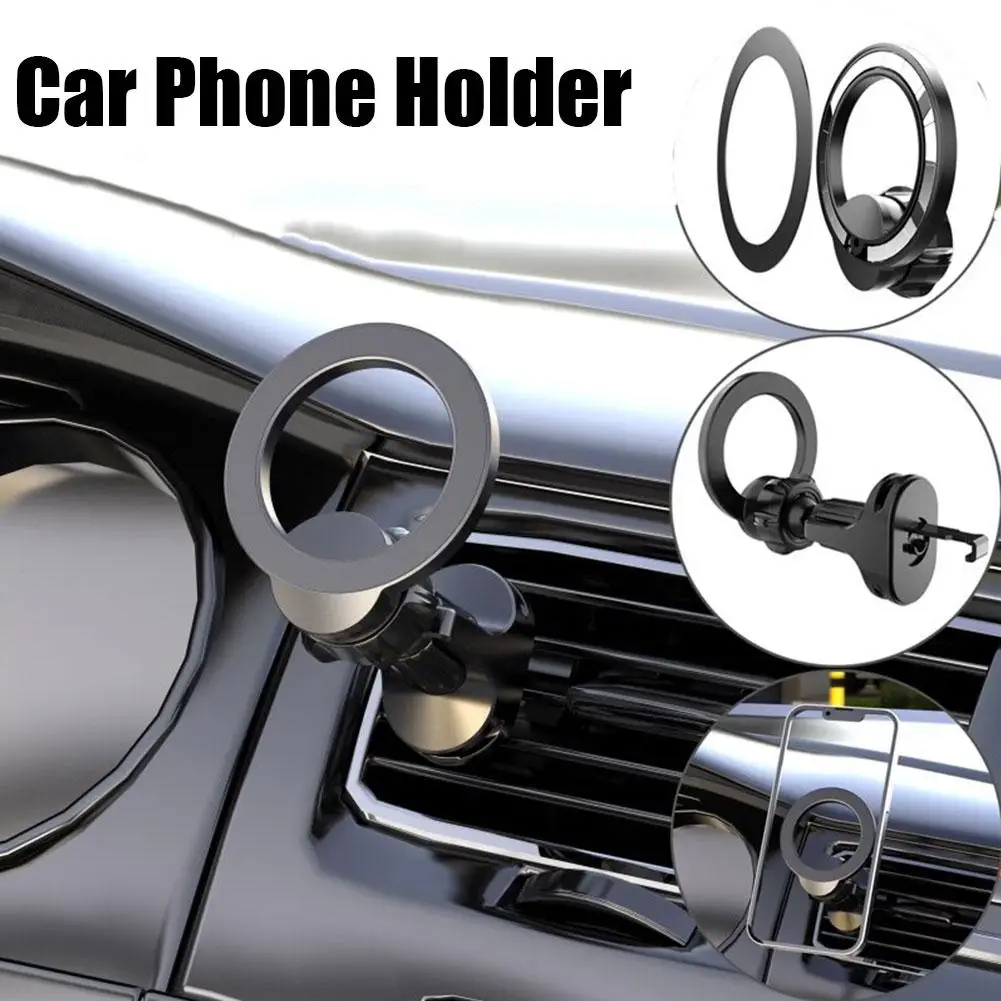 

Магнитный автомобильный держатель для телефона с поворотом на 360 градусов, сильный магнитный держатель для смартфона, универсальный автомобильный держатель с воздушным зажимом, Мобильный держатель Q1M2