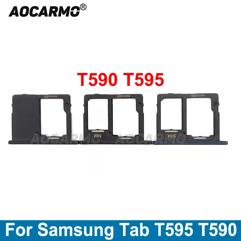 

Aocarmo держатель для Sim-карты Micro SD слот для Nano SIM-карты Запасные части для Samsung GALAXY Tab A2 T595 T590 SM-T595C