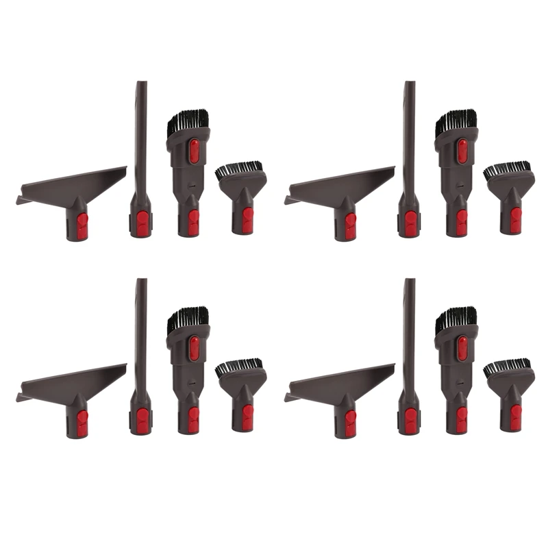 

4X Accessory Tool Kit Attachment Set For Dyson V7 V8 V10 Sv10 Sv11 Cordless Vacuum Cleaner,Quick Release Kit(4 In 1)