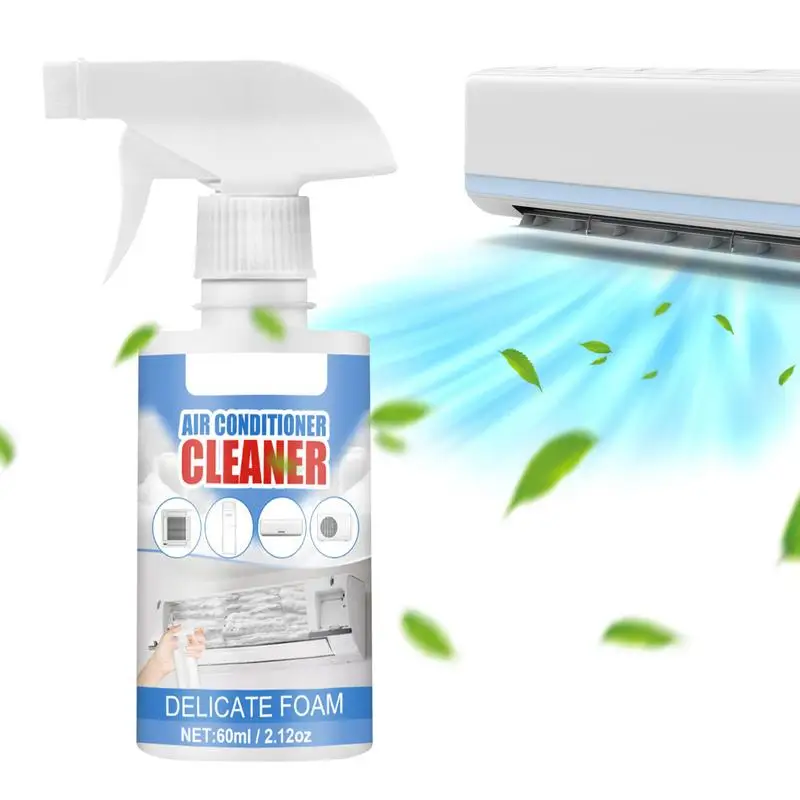 

60ml Foam Cleaner All Purpose Ac Coil Cleaner Air Conditioner Coil Cleaning Agent Heavy Duty Detergent Cleaner. For Home And Car