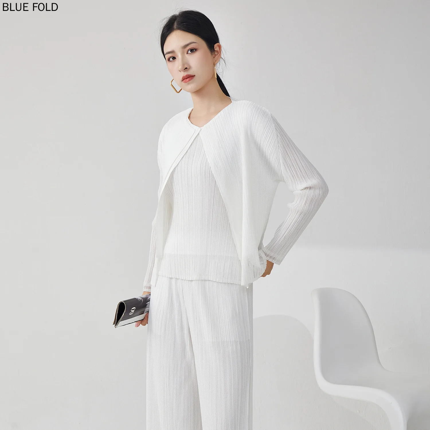 Модная куртка высокого качества в зрелом стиле сетчатый однотонный