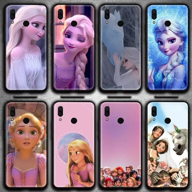 

Disney Cartoon Princess Phone Case for Huawei Y6P Y8S Y8P Y5II Y5 Y6 2019 P Smart Prime Pro