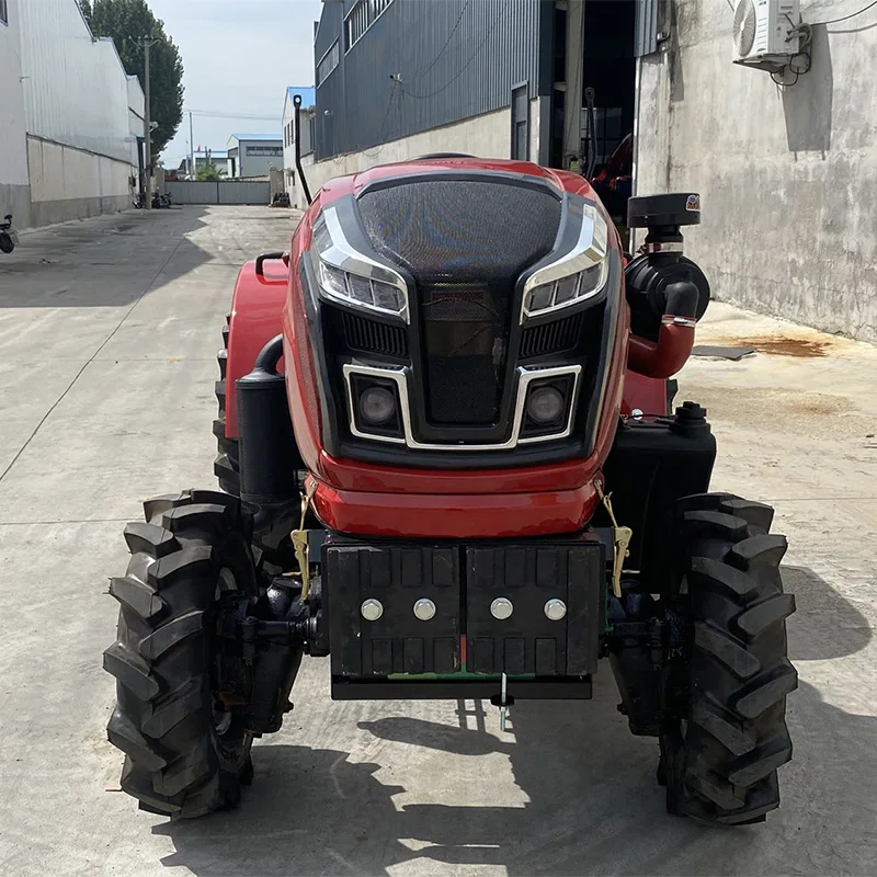 Фото Малогабаритный сельскохозяйственный колесный трактор 4WD с высокой производительностью, многофункциональный трактор для сельскохозяйственных работ и обработки почвы №1
