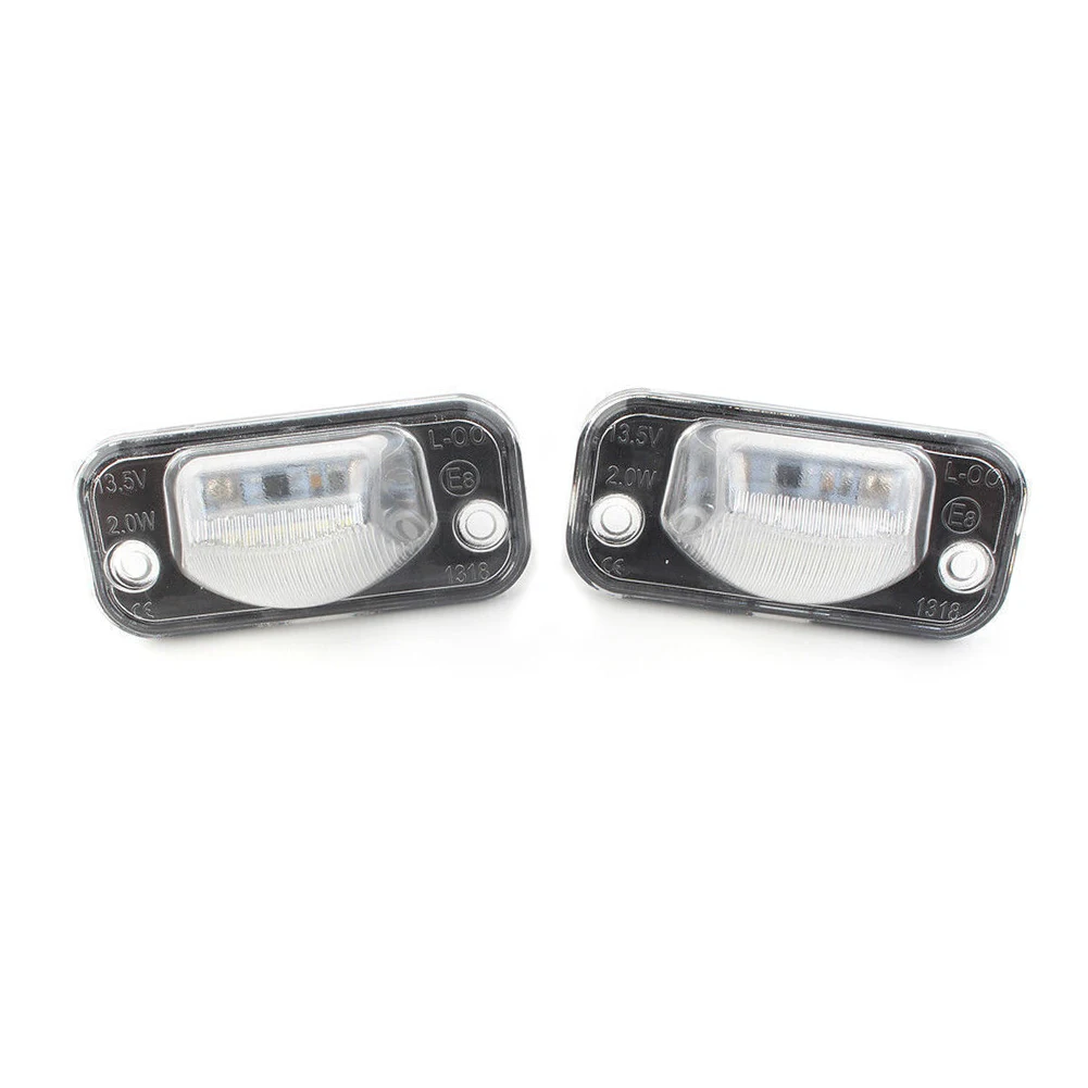 

2x License Lights For T4 License Lamp Plate Lamp White 1990-2003 3000K ABS+LED Black 50000Hours High Brightness