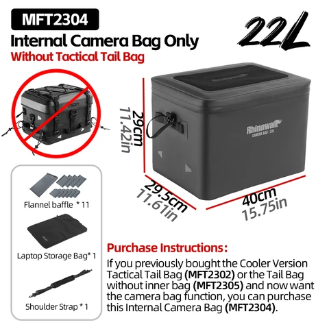 Сумка для мотоцикла Rhinowalk, водонепроницаемая сумка для камеры 36 л или сумка-холодильник, рюкзак с твердым корпусом, серия Fortress, сумка на заднее сиденье