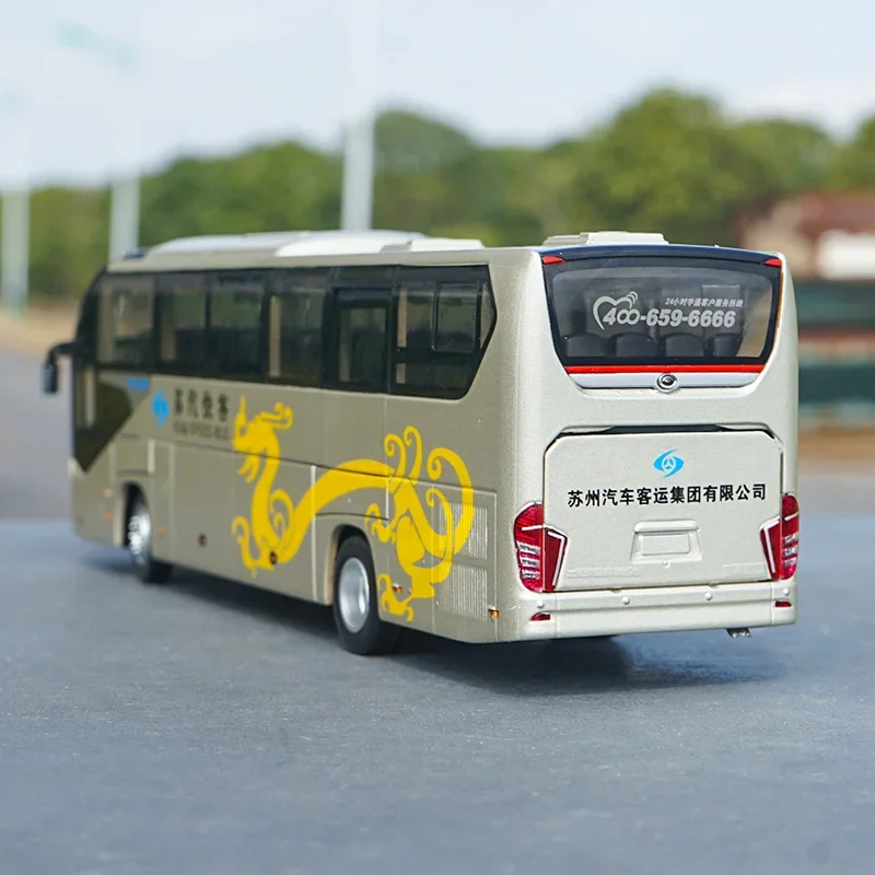 Фото Коллекционный 1:42 Yutong 6128 Suqi Express Alloy Tourist Highway Bus Миниатюрный, высококачественный игрушечный автобус-симулятор для взрослых №2