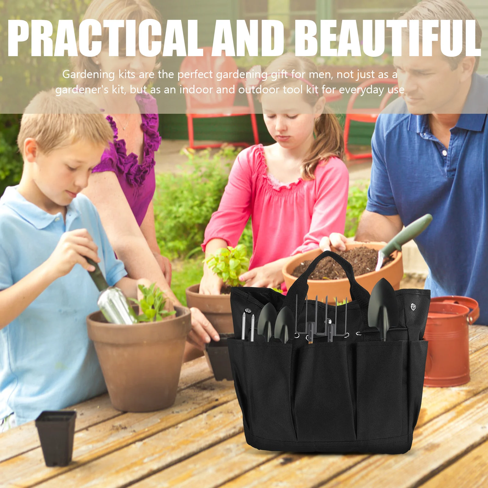 

Garden Tote Tool Organizer Canvas Tools Storage Gardening Handbag Pouch Portable Duty Heavy Fabric Carrier Multi Container