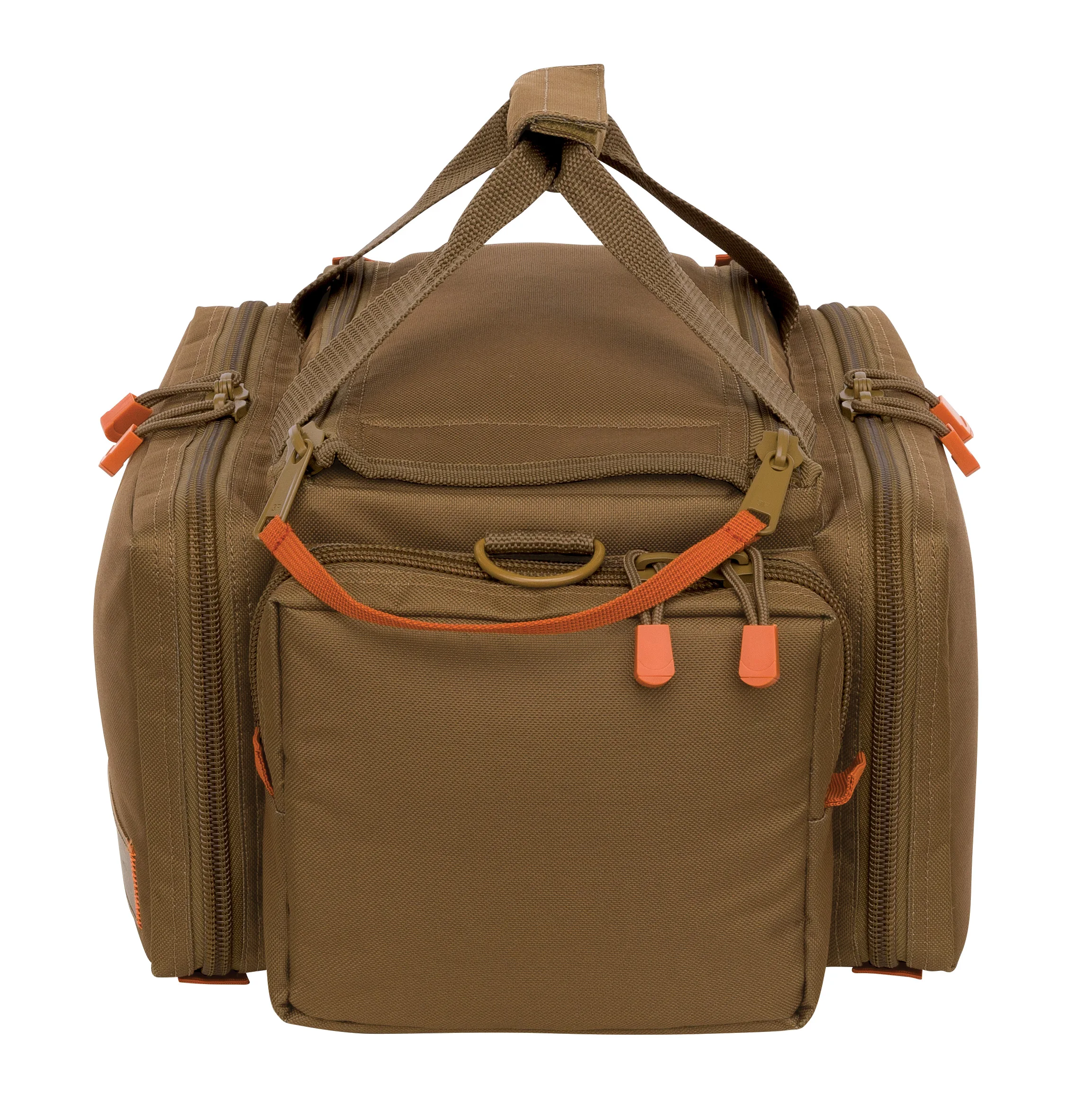 Pro Series Deluxe Range Bag, Desert Clay Large, Brown, Ammo Gun Case, 4 Piece