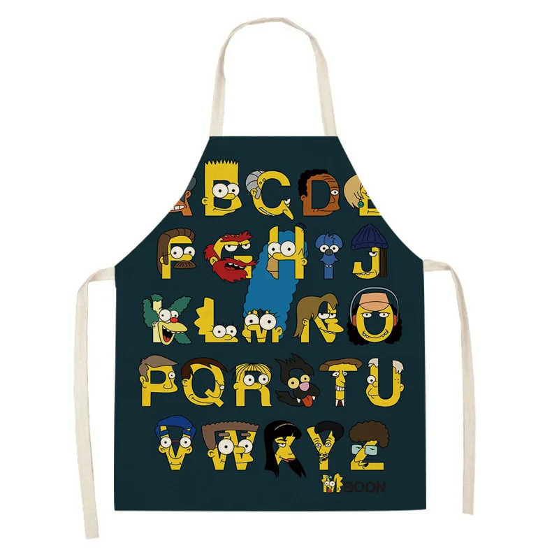 Фартук Simpsons для кухни домашний кухонный фартук мужчин и женщин мультяшный