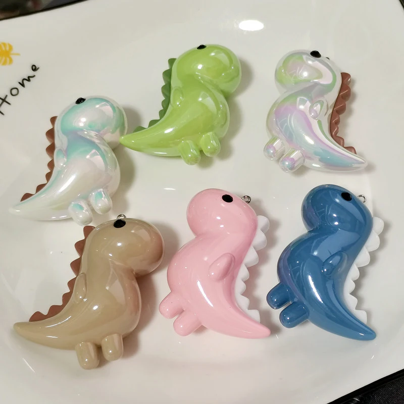 

Cute Cartoon Dinosaur Key Chain Accessories High Quality Acrylic Animal Pendant Key Ring Jewelry Gifts Bag Decoration Charms