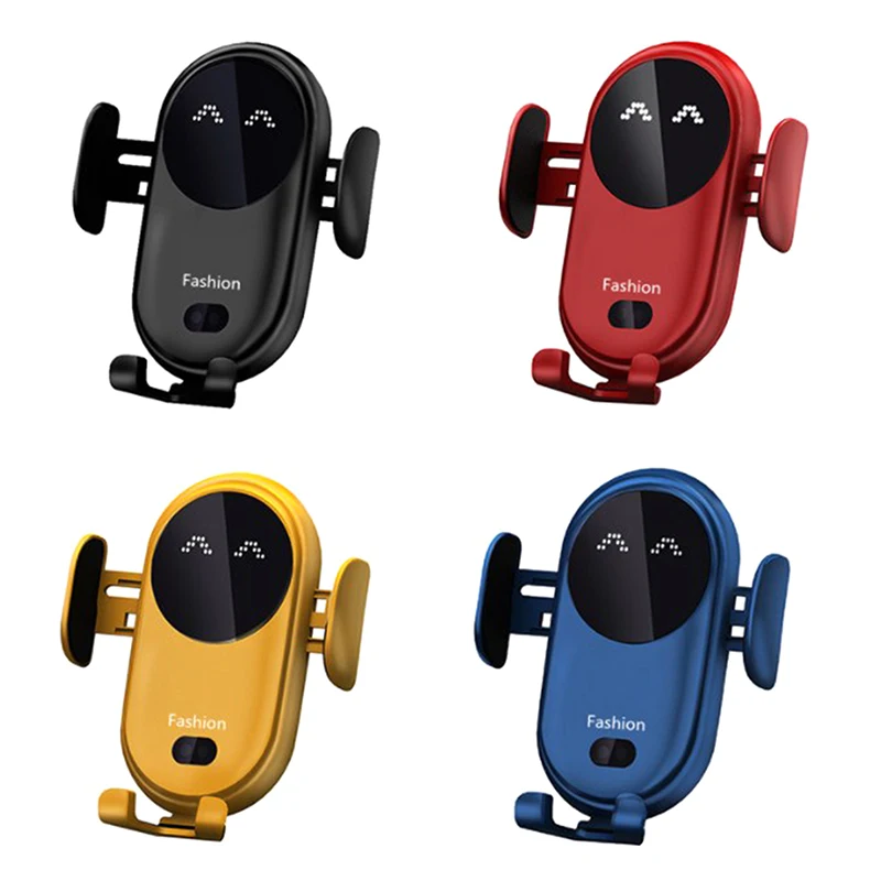 

Wireless Charger Car Phone Holder Qi Induction Smart Sensor Fast Charging Car Wireless Charger Car Phone Holder