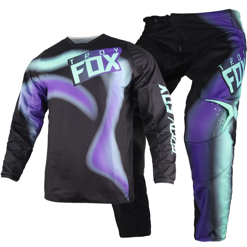 

2022 MX 180 Toxsyk Gear Set Motocross комбинация для гонок трикотажные брюки мужские ATV UTV Bike внедорожные комплекты Moto взрослый черный костюм