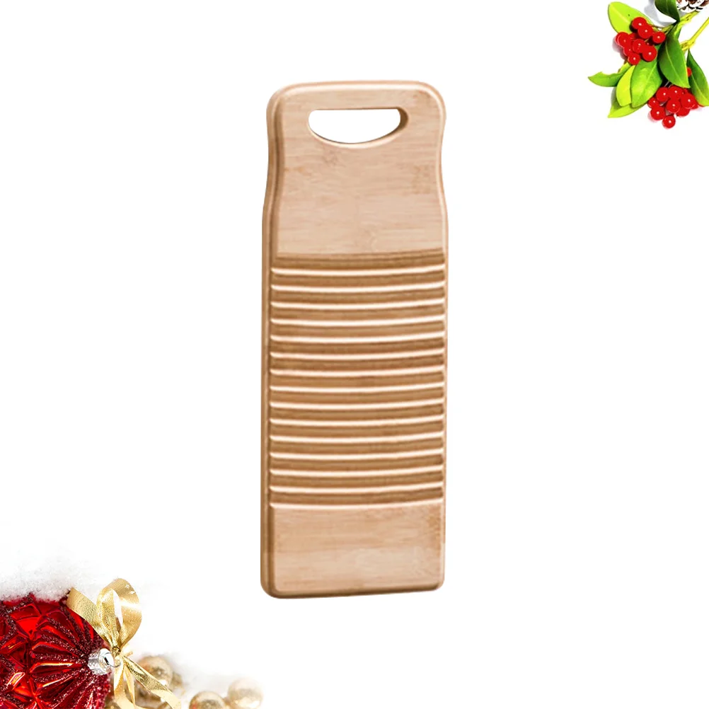 

Laundry Washboard Wooden Hand Washing Scrubbing Clothes Hand Washer Utensils for School Home Shop Cleaning Supplies 40x15x1. 8cm