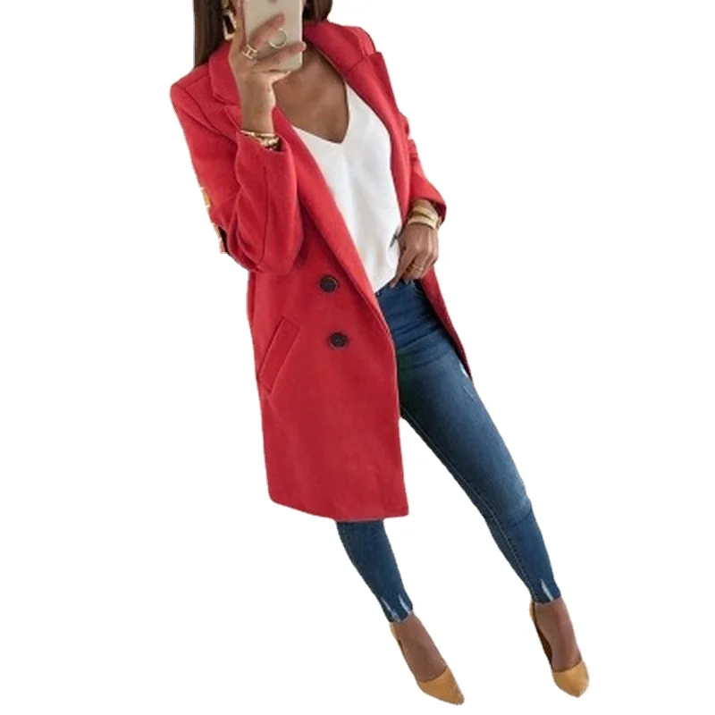 

New Fashion Jackets Chaqueta Mujer Outfits Woolen Clothes Jacket Women Coat Blends Winter Coats Woman Outerwear Casaco Feminino