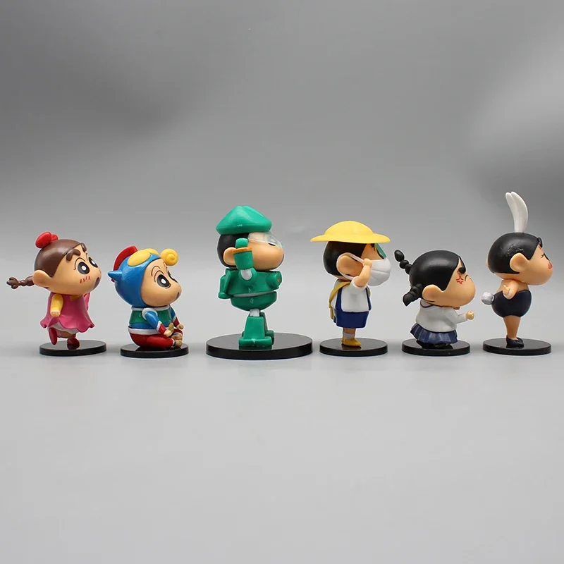 Фигурки Crayon Shin-chan 8 5 см нохара шинсукэ кантамуй робот экшн-фигурки из ПВХ аниме