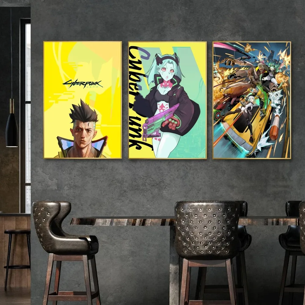 Анимация C-Cyberpunk E-Edgerunners плакат настенное искусство домашний Декор комната