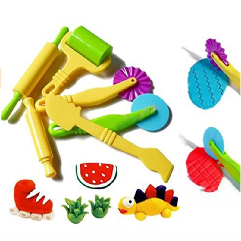 

Play Dough Model Tool Toys Creative 3D Plasticine Tools Playdough Set Clay Cutters Moulds Deluxe Set Learning Education Kids Toy