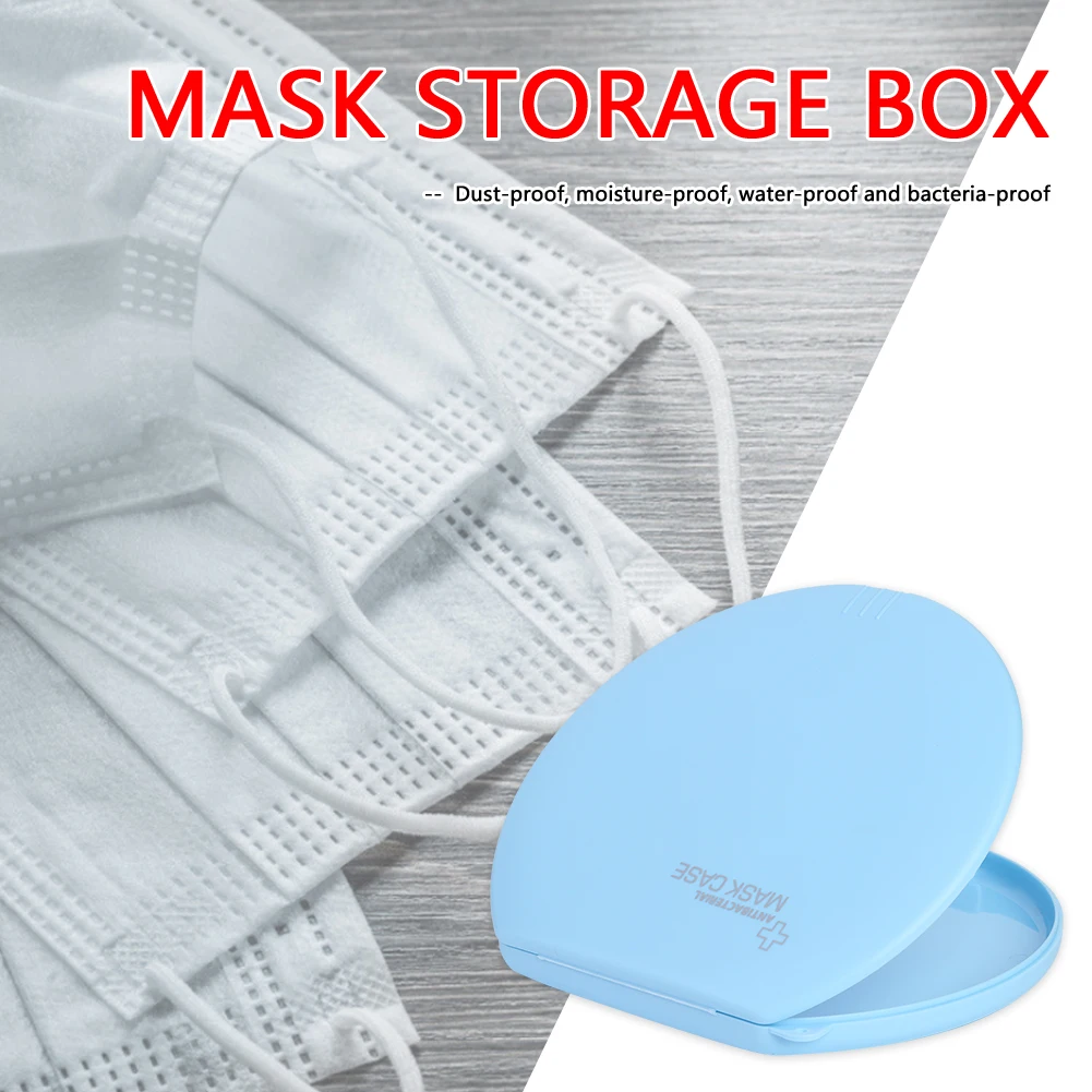 

Face Mask Storage Box Moistureproof Antibacterial Mask Storage Folder Pill Case Mask Storage Box Temporary Clip