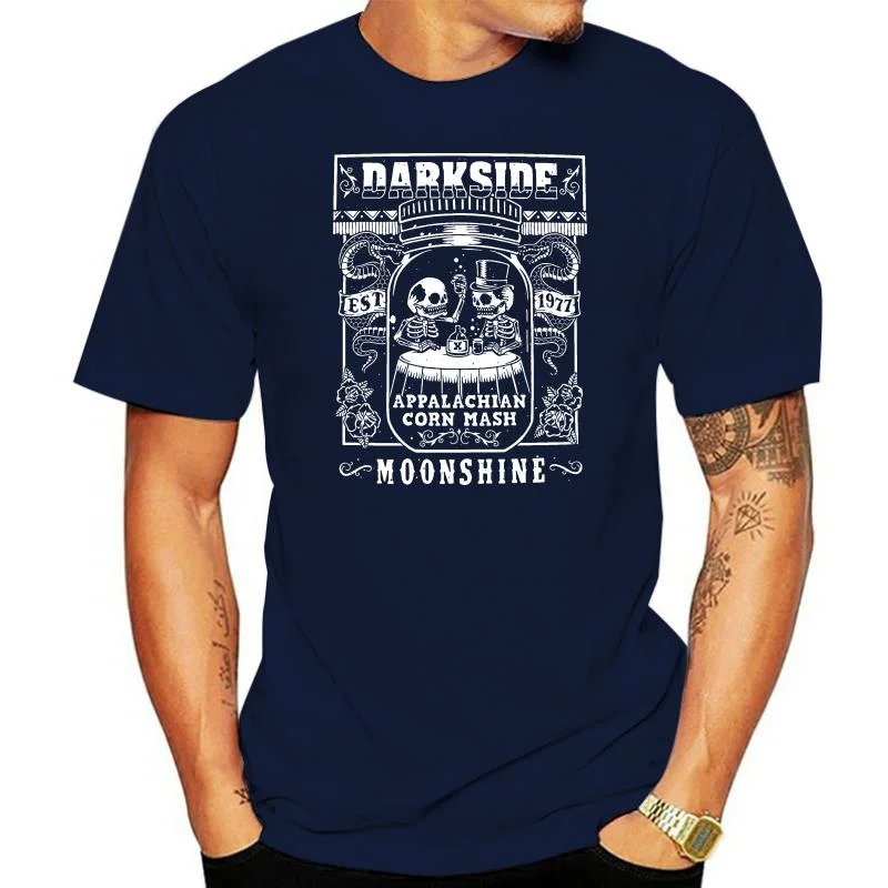 

Camiseta de манга corta para hombre, ropa informal de primavera y verano, с принтом, Moonshine