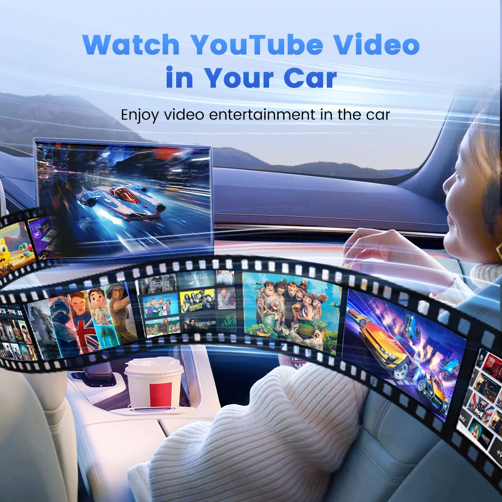 Фото Carlinkit Carplay Portable Android Auto HDMI USB Car Play Car Black 1 Year Warranty Carplay Ai Box for Netflix Youtube Dongle №5