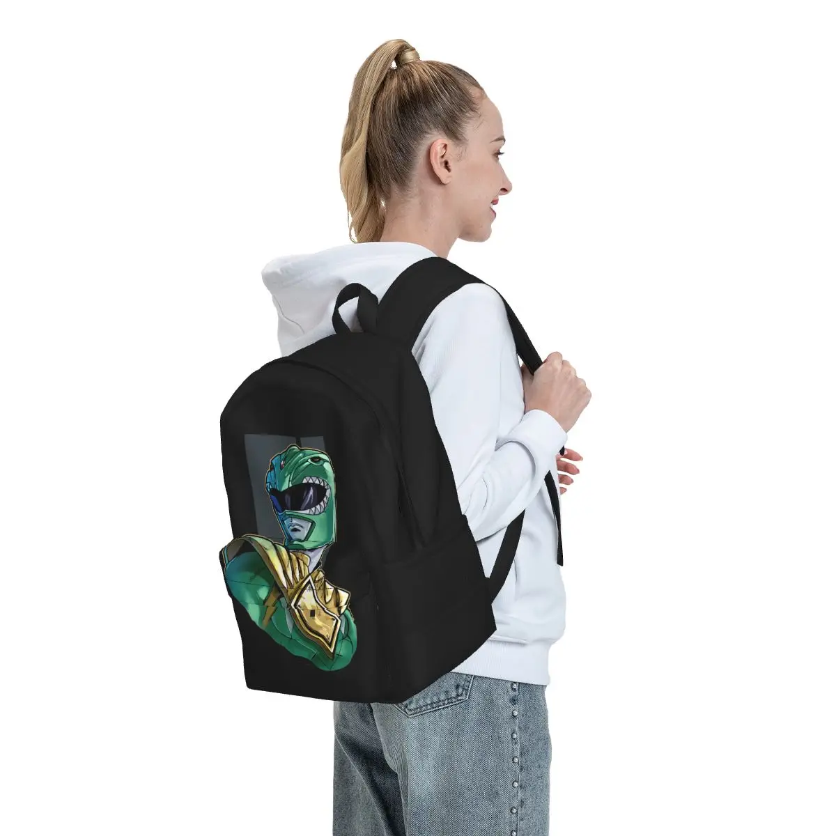 Рюкзак The Green R-Ranger Fashion 90S 00S 10S милые женские дышащие школьные ранцы для колледжа