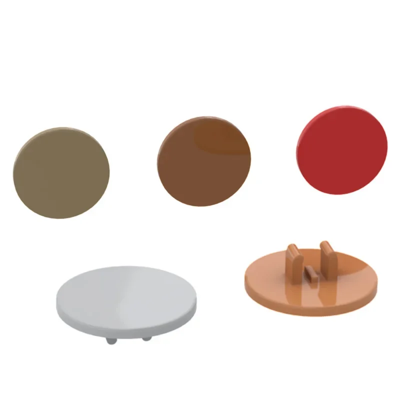 10 шт. детали MOC 30261 дорожный знак 2x2 Круглый с зажимом Совместимые Кирпичи сборные