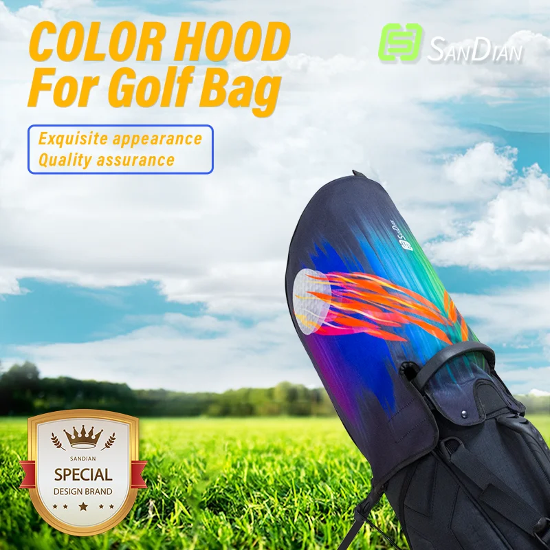 

SANDIAN Various Styles SCH Color Hood for Glof Bag Waterproof Golf Club Bag Top Cover Golf Accessories Ball Package Cover