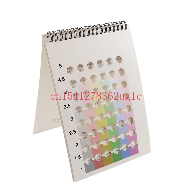 

Six-Color Nine-Level Card Color Card American Standard Gray Sample Card Gray Chip Depth Control Fabric Color Difference Color
