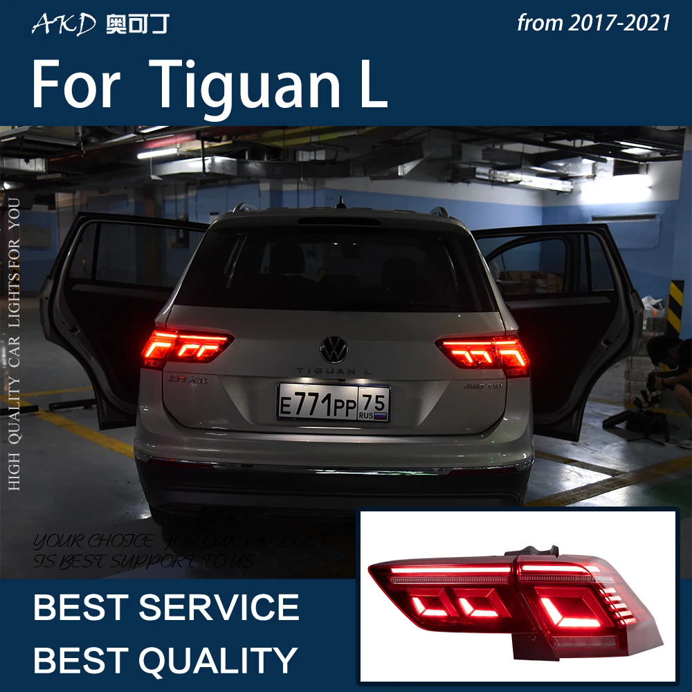 

Car Lights For Tiguan L 2017-2021 LED Auto Taillights Assembly Upgrade 2022 Style Design Dynamic Lamp Highlight Tool Accessories