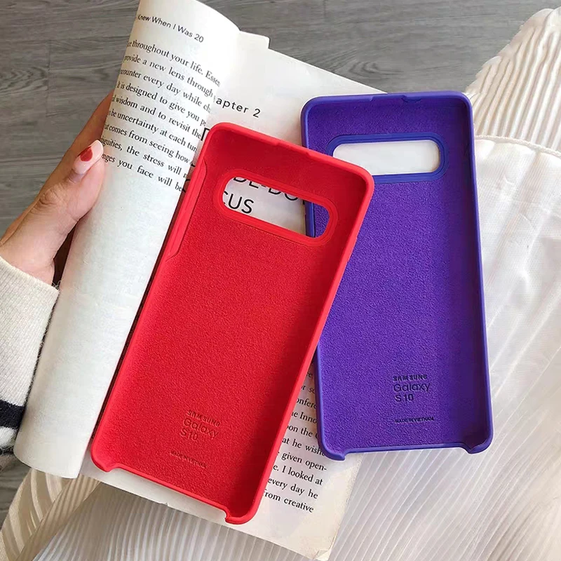 Для Samsung Galaxy S10 S9 S8 Plus чехол Жидкий силиконовый для телефона Note 9 8 S10+ S8+ S9+ S10e s9