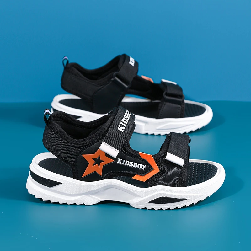 Летние детские пляжные сандалии KJEDGB модная обувь для мальчиков повседневная