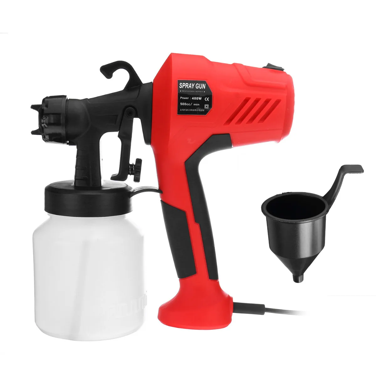 

Пистолет для краски высокой мощности, 400 Вт, домашний электрический распылитель краски, сопло, контроль потока, Легкое распыление, Домашний ...