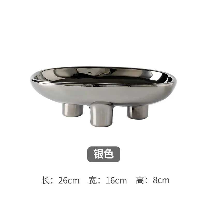 

Легкая керамическая тарелка с фруктами, тарелка для конфет, домашний хороший предмет, подставка для десертного стола