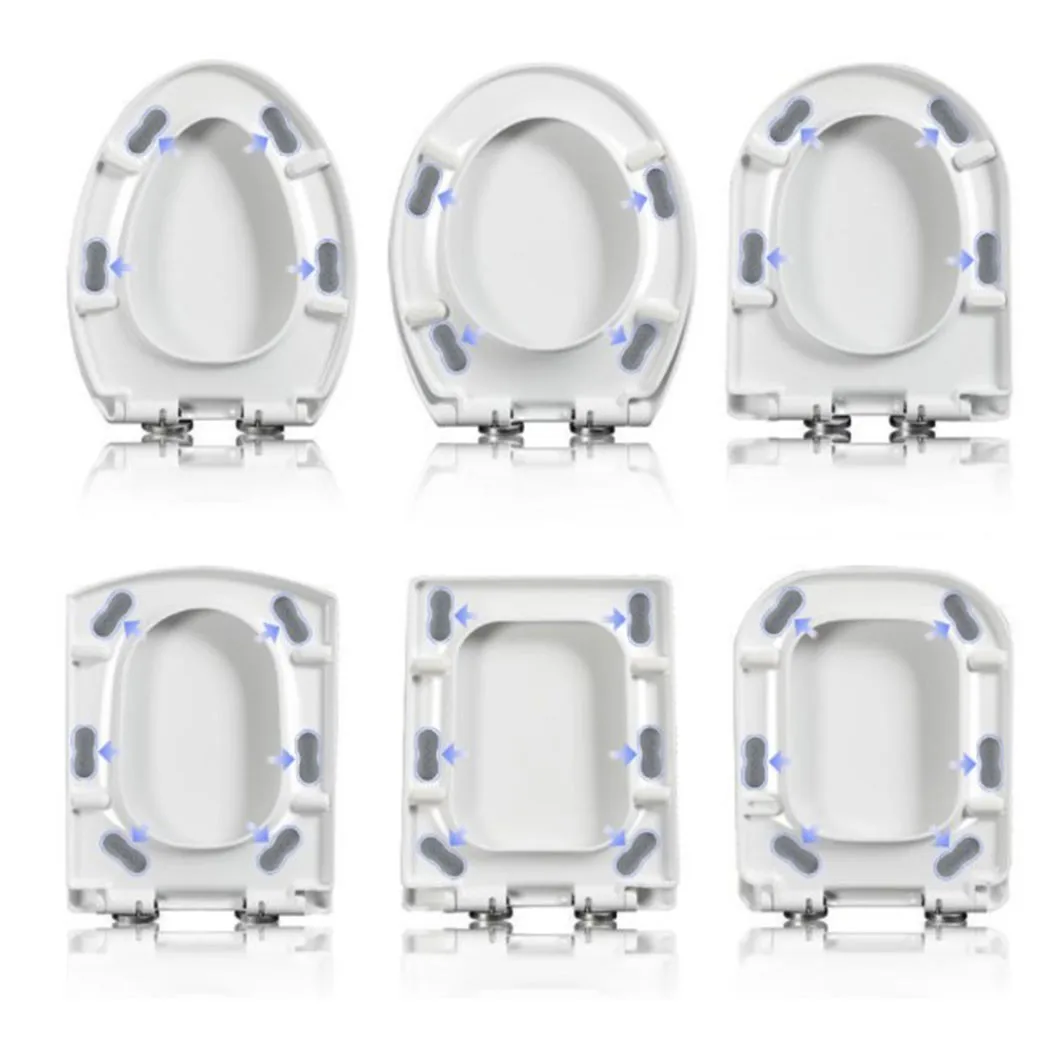 

4pcs Toilet Seat Bumper Protection Pads Toilet Lid Accessories Seat Cushion Rubber Pad Bathroom Replacement Bumpers Buffers